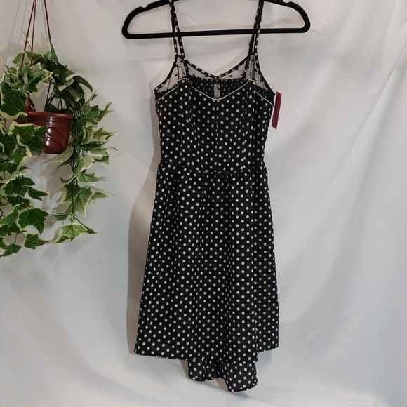 Xhilaration Dresses & Skirts - SALE!!🌺NWT Black with white polka dot dress